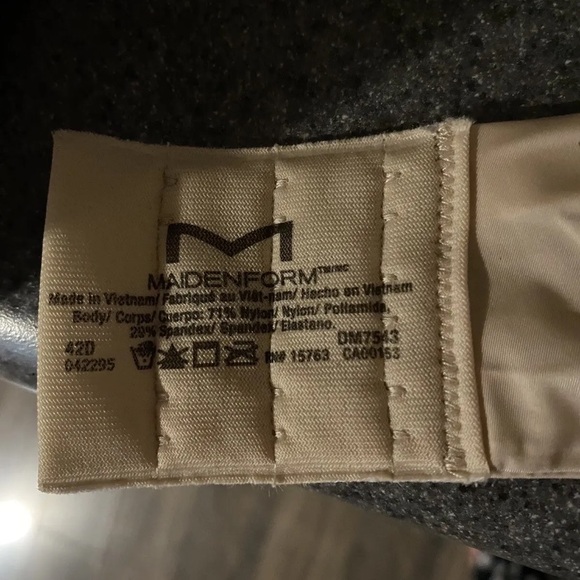 Maidenform “One Fab Fit” Demi T-shirt underwire bra convertible straps size 42 D - Picture 5 of 5